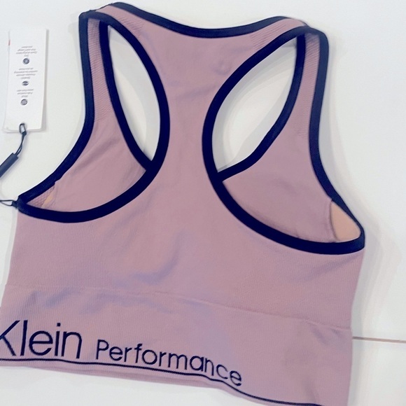 Calvin Klein Performance Womens Purple Medium Impact Workout Sports Bra - Picture 11 of 13